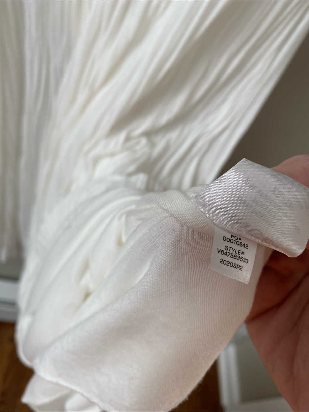 Vince White Sleeveless Pleated Midi Dress - Picture 7 of 7